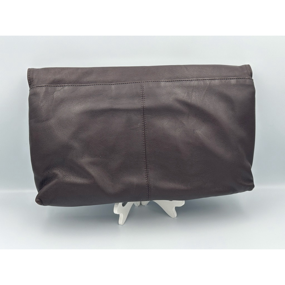 Vintage 70’s Brown Genuine Leather Fold-Over Clutch Denver Dry Goods | Circa - Picture 2 of 7